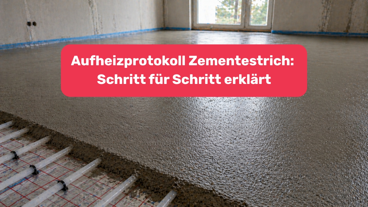 Aufheizprotokoll Zementestrich: Schritt f&uuml;r Schritt erkl&auml;rt