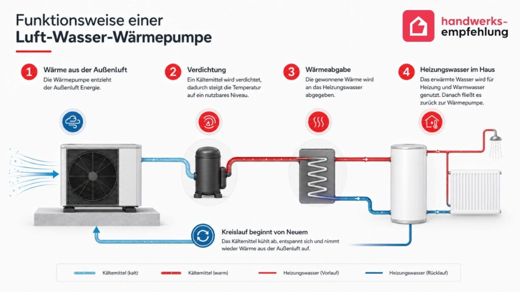 Wie funktioniert eine Luft-Wasser-W&auml;rmepumpe?