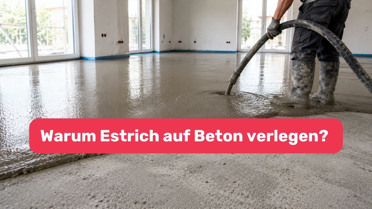 Warum Estrich auf Beton verlegen?