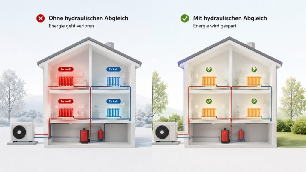 Gleichm&auml;&szlig;ige W&auml;rmeverteilung im Geb&auml;ude durch hydraulischen Abgleich - Fachbetrieb jetzt anfragen auf handwerksempfehlung.de