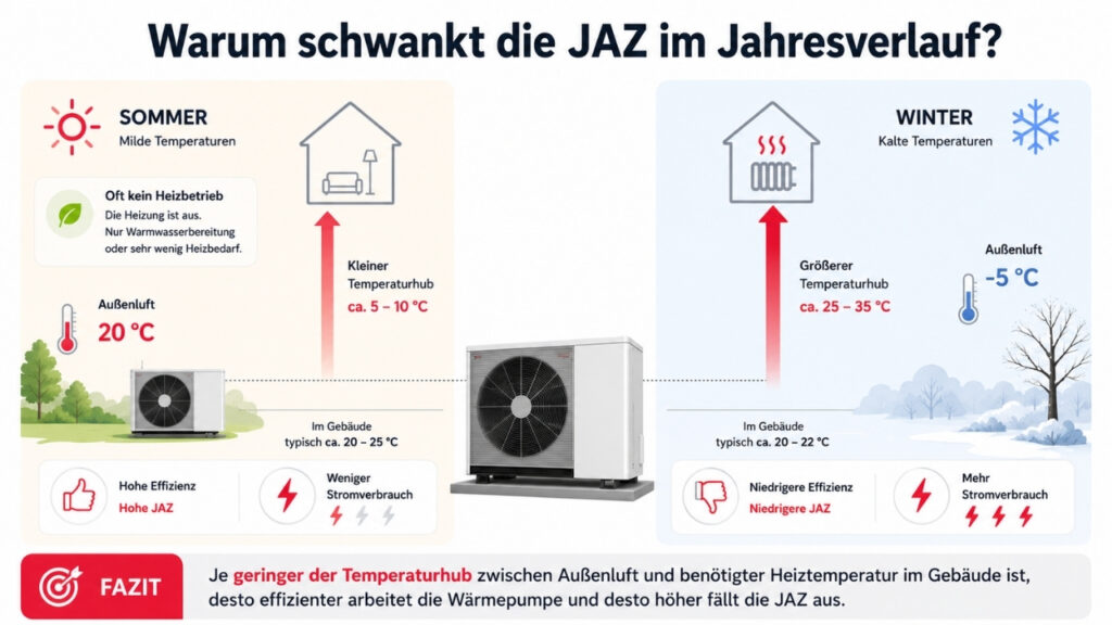 Warum schwankt die JAZ im Jahresverlauf?