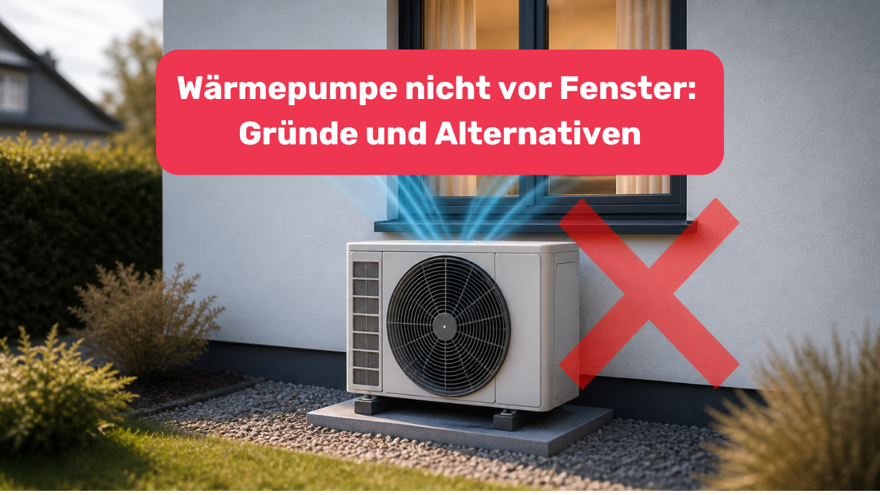Wärmepumpe nicht vor Fenster: Gründe und Alternativen
