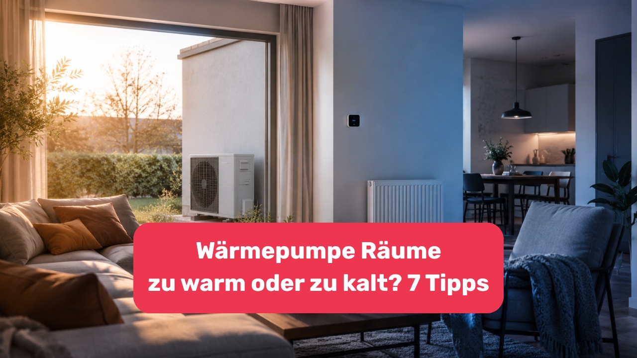 Wärmepumpe Räume zu warm oder zu kalt? 7 Tipps