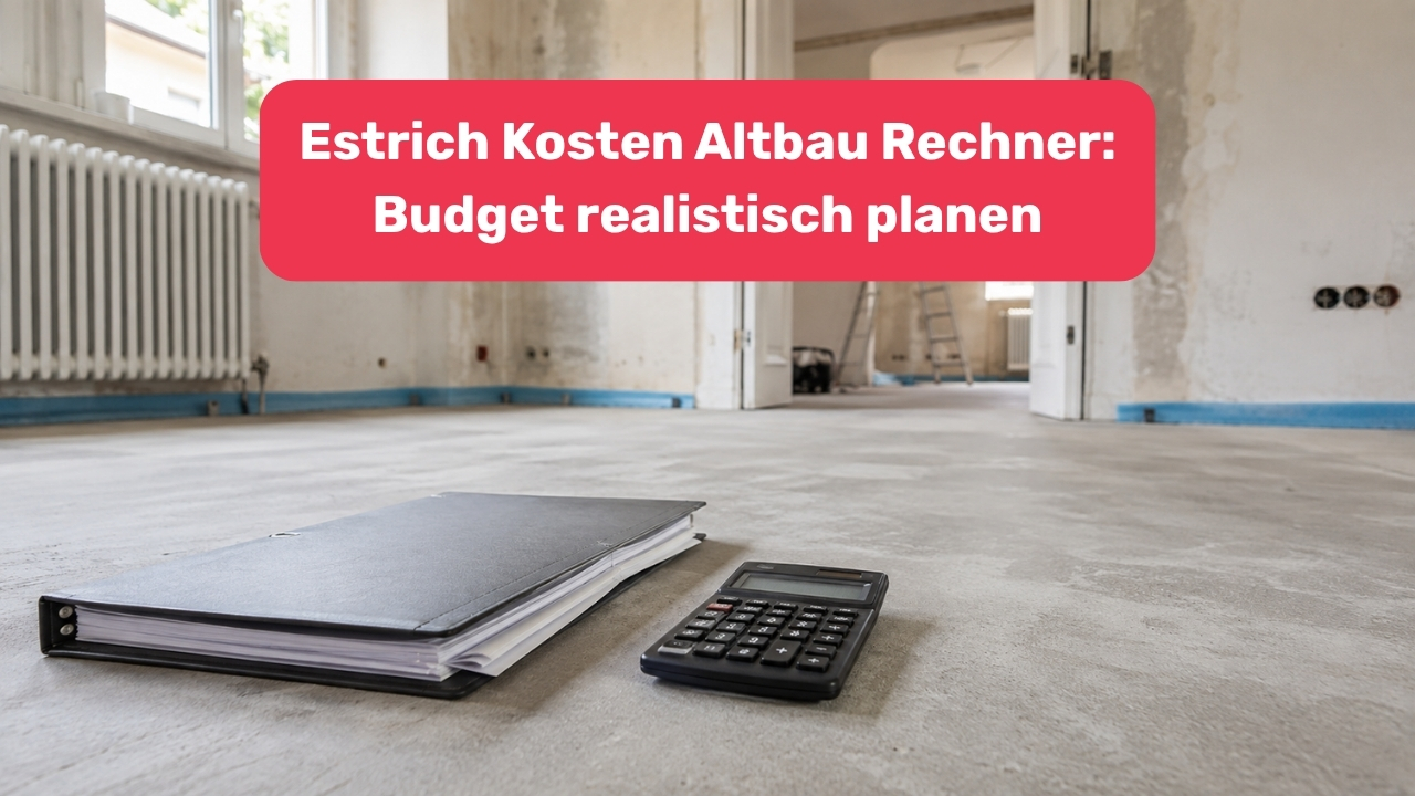 Estrich Kosten Altbau Rechner: Budget realistisch planen