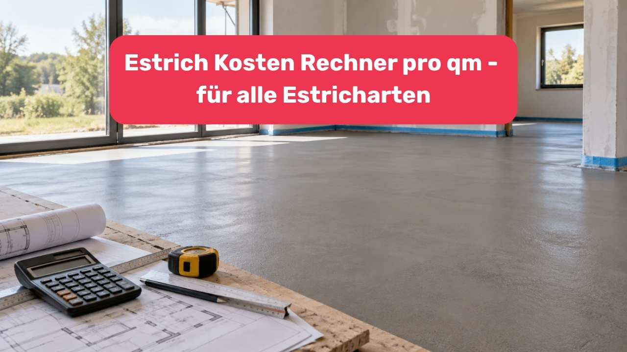 Estrich Kosten Rechner pro qm - für alle Estricharten auf handwerksempfehlung.de